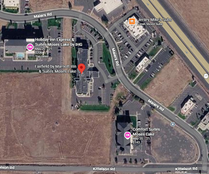Moses Lake Group 2 pickup map