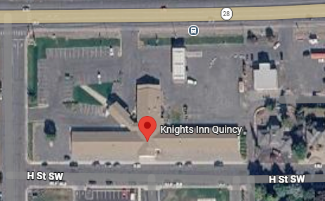 Knights Inn Quincy pickup map